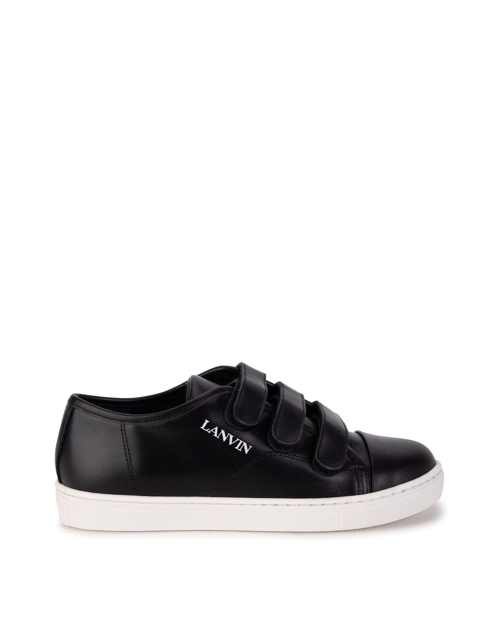 Basic leather sneakers - Black