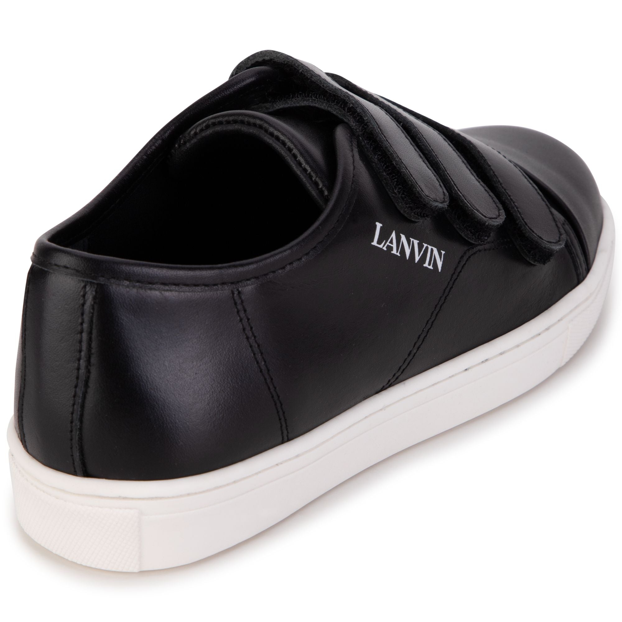 Basic leather sneakers - Black