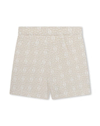 Jupe short avec logo en coton - Lumière