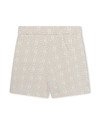 Jupe short avec logo en coton - Lumière