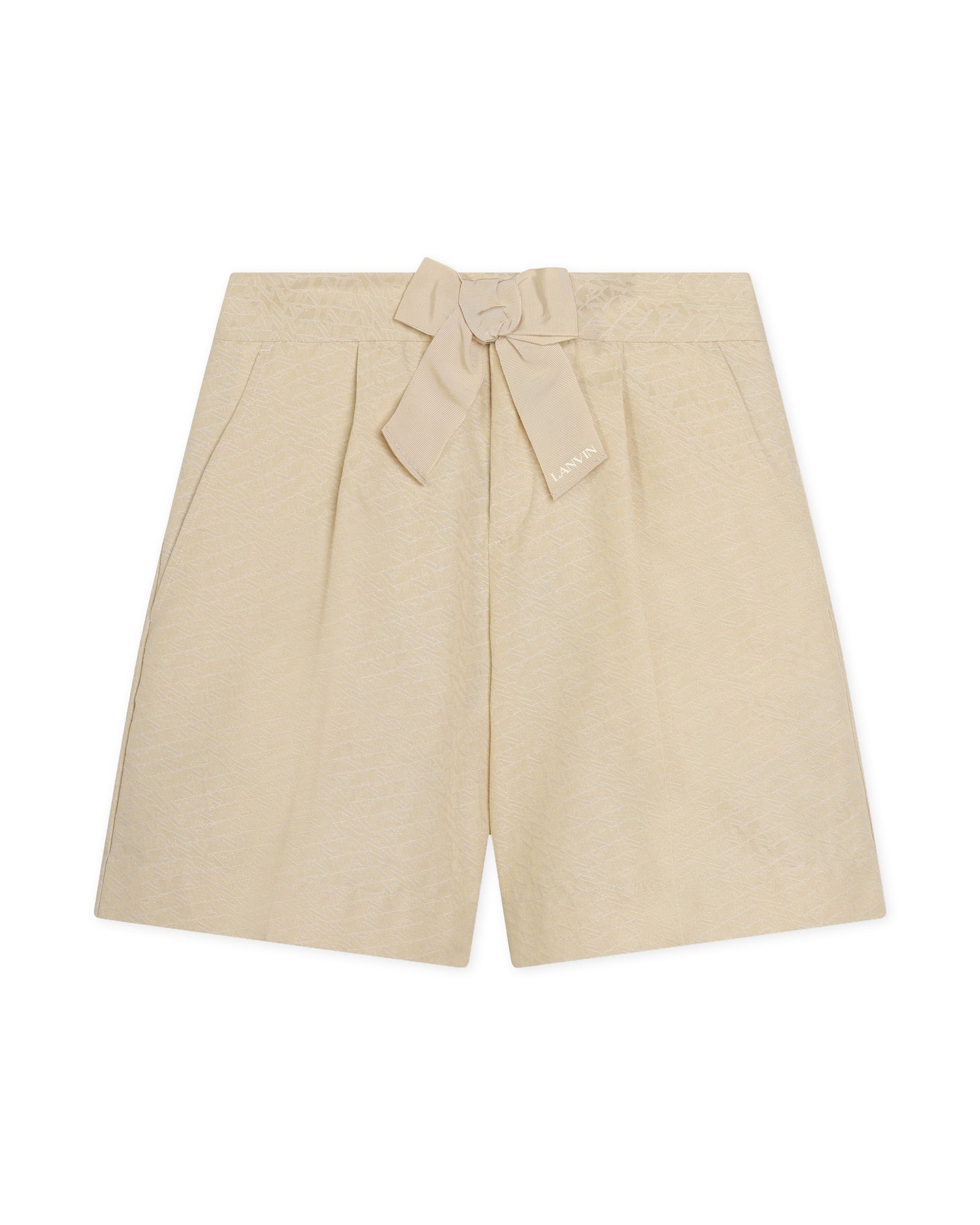 Short avec logo en coton - Sand Stone
