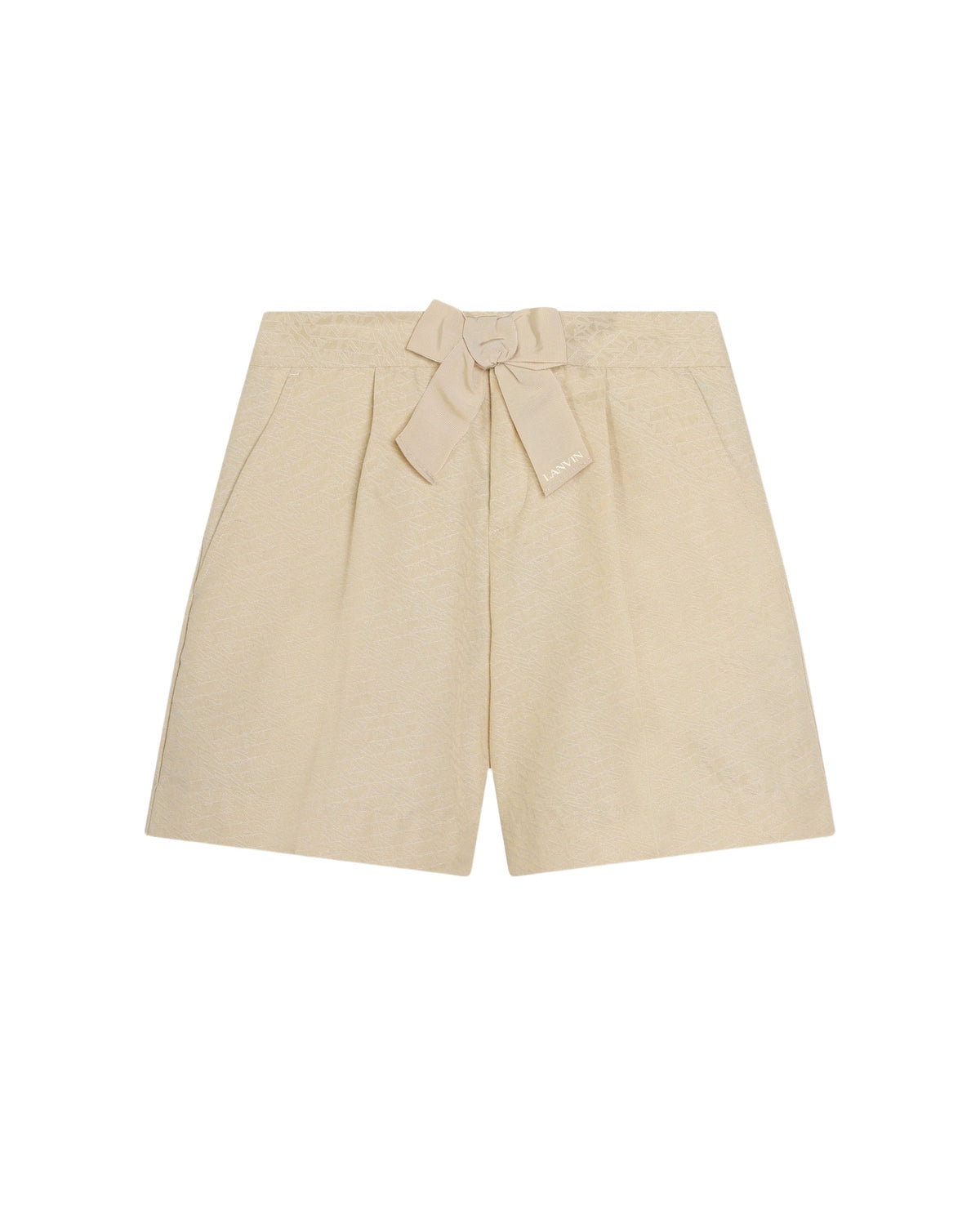 Short avec logo en coton - Sand Stone