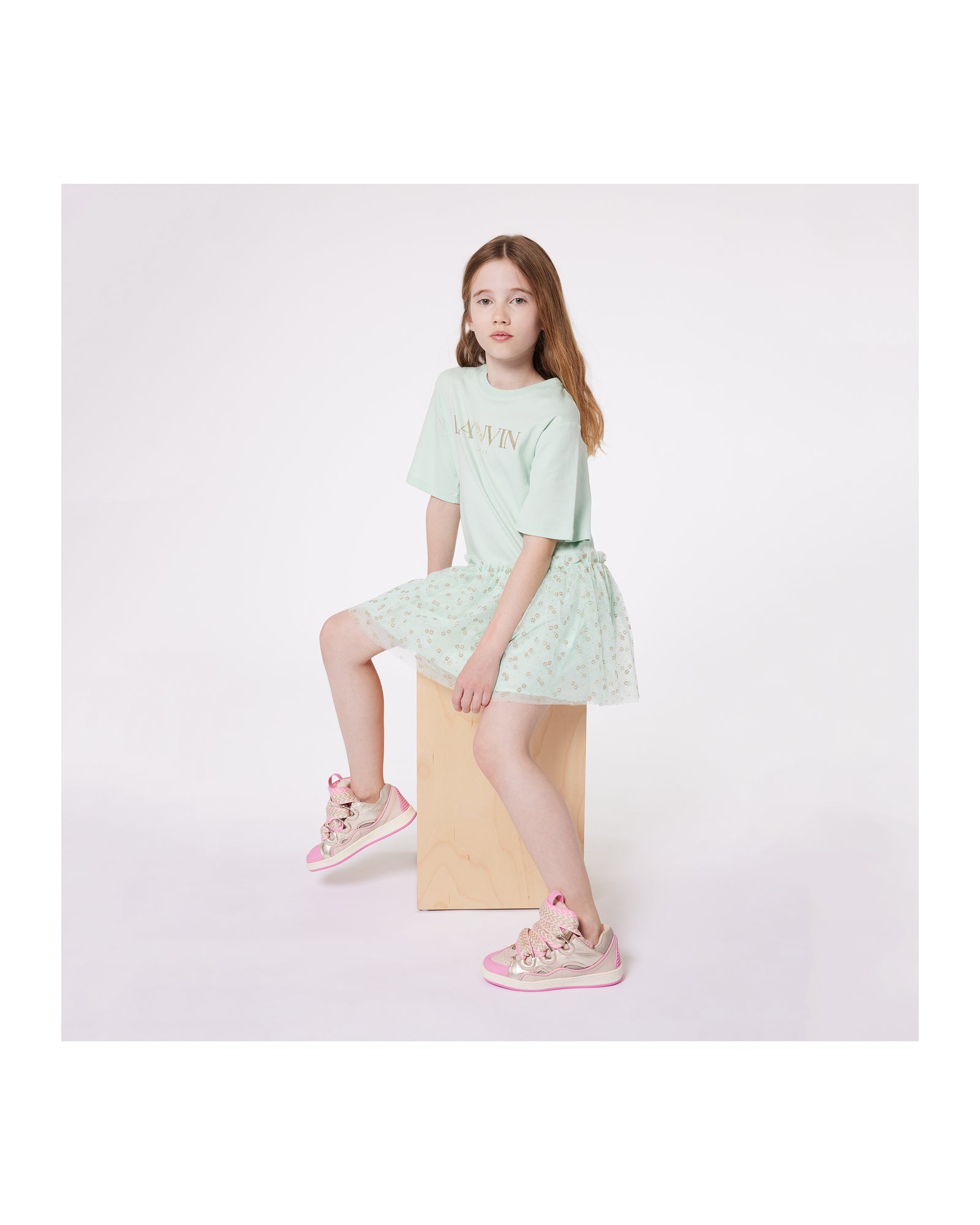 Robe à manches courtes - Vert Acidule