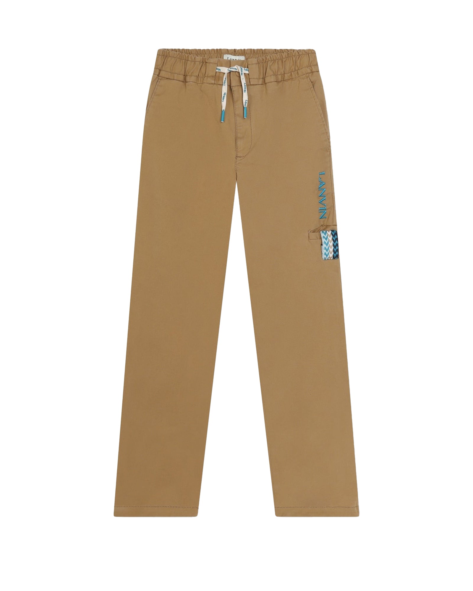 Pantalon avec logo en coton - Honey Wheat