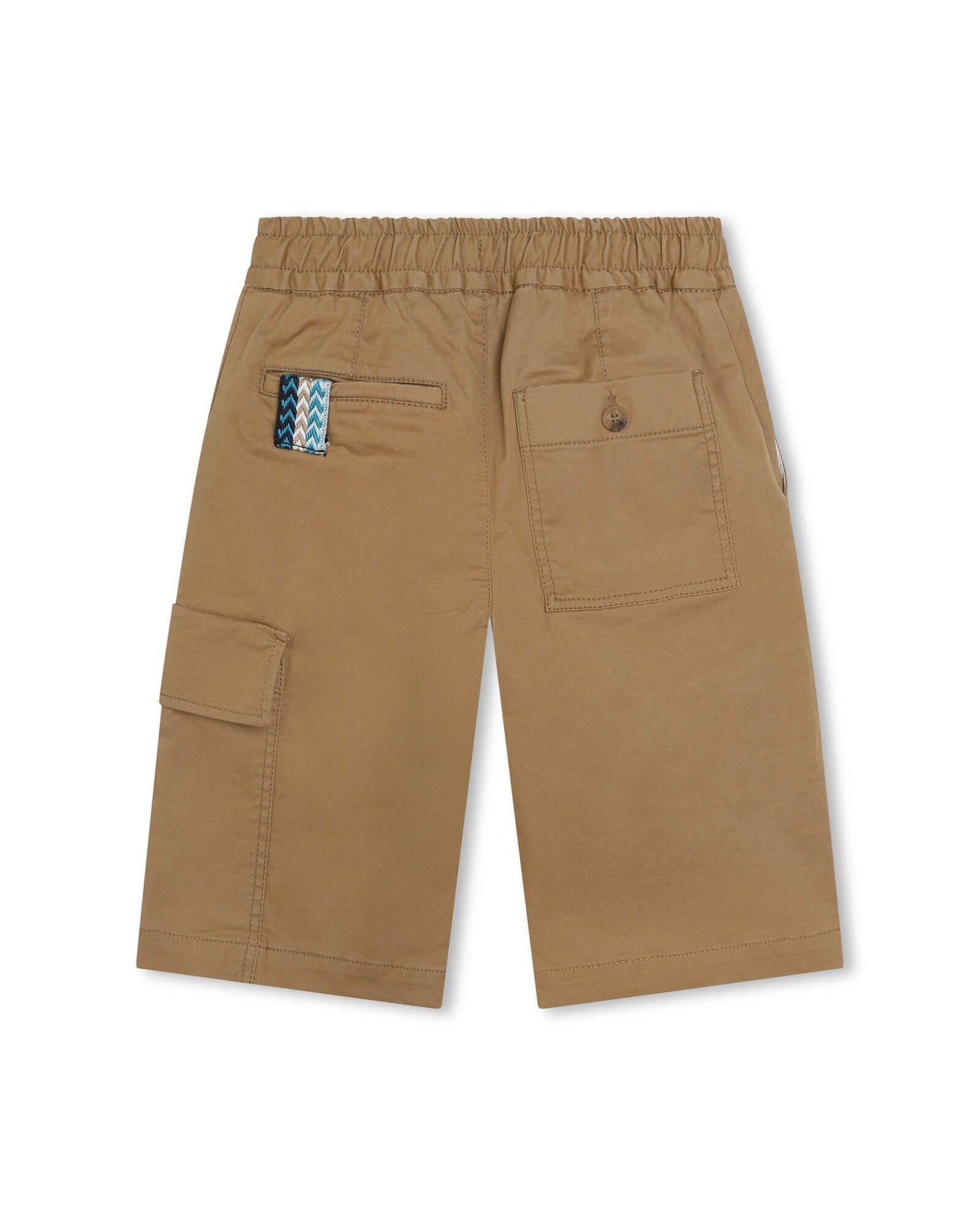 Short avec logo en coton - Honey Wheat