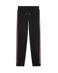 Pantalon de survêtement à lacet en coton - Black