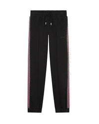 Pantalon de survêtement à lacet en coton - Black