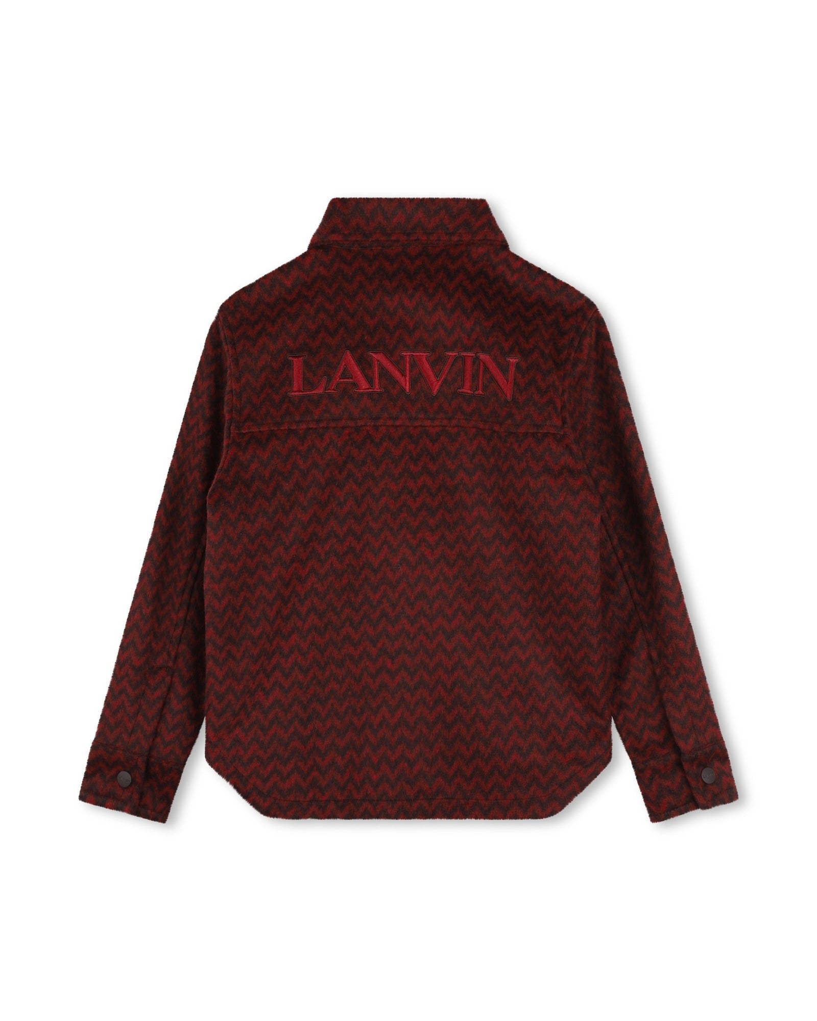 Chemise en laine mélangée - Rouge Marron