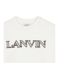Long-sleeved T-shirt with logo illustrations in cotton - Off White