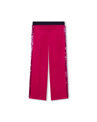 Pantalon avec logo - Groseille