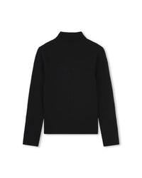 Stand-up collar jumper - Black