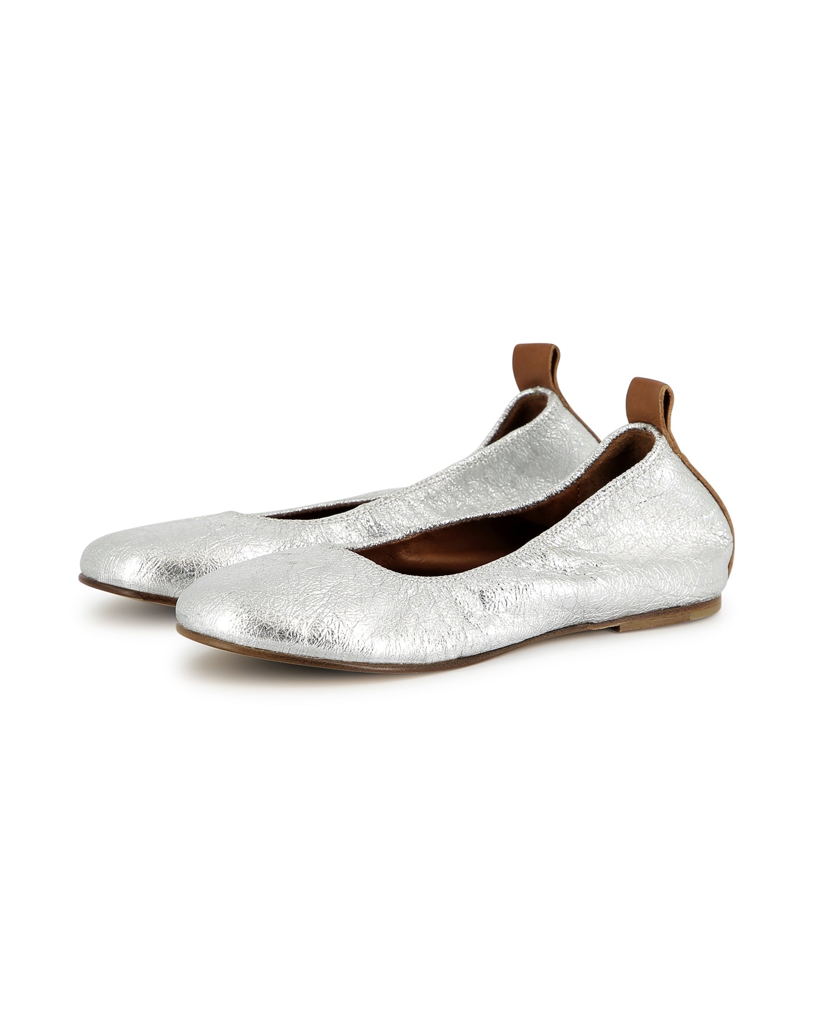 Ballerines en cuir - Silver
