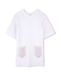 Robe à manches courtes - Blanc