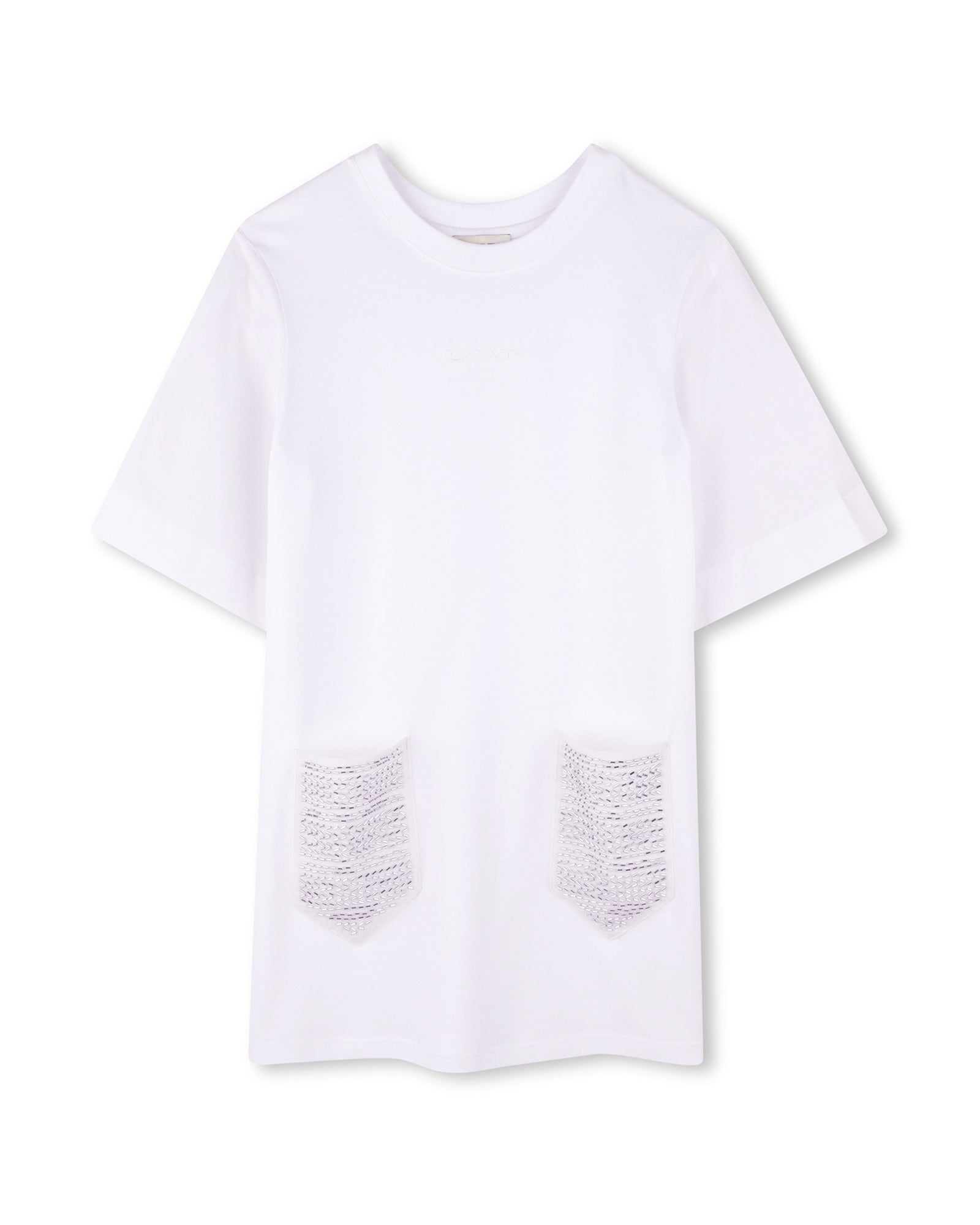 Robe à manches courtes - Blanc
