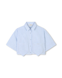 Ensemble chemise et short - Bleu Blanc