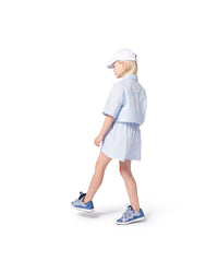 Ensemble chemise et short - Bleu Blanc