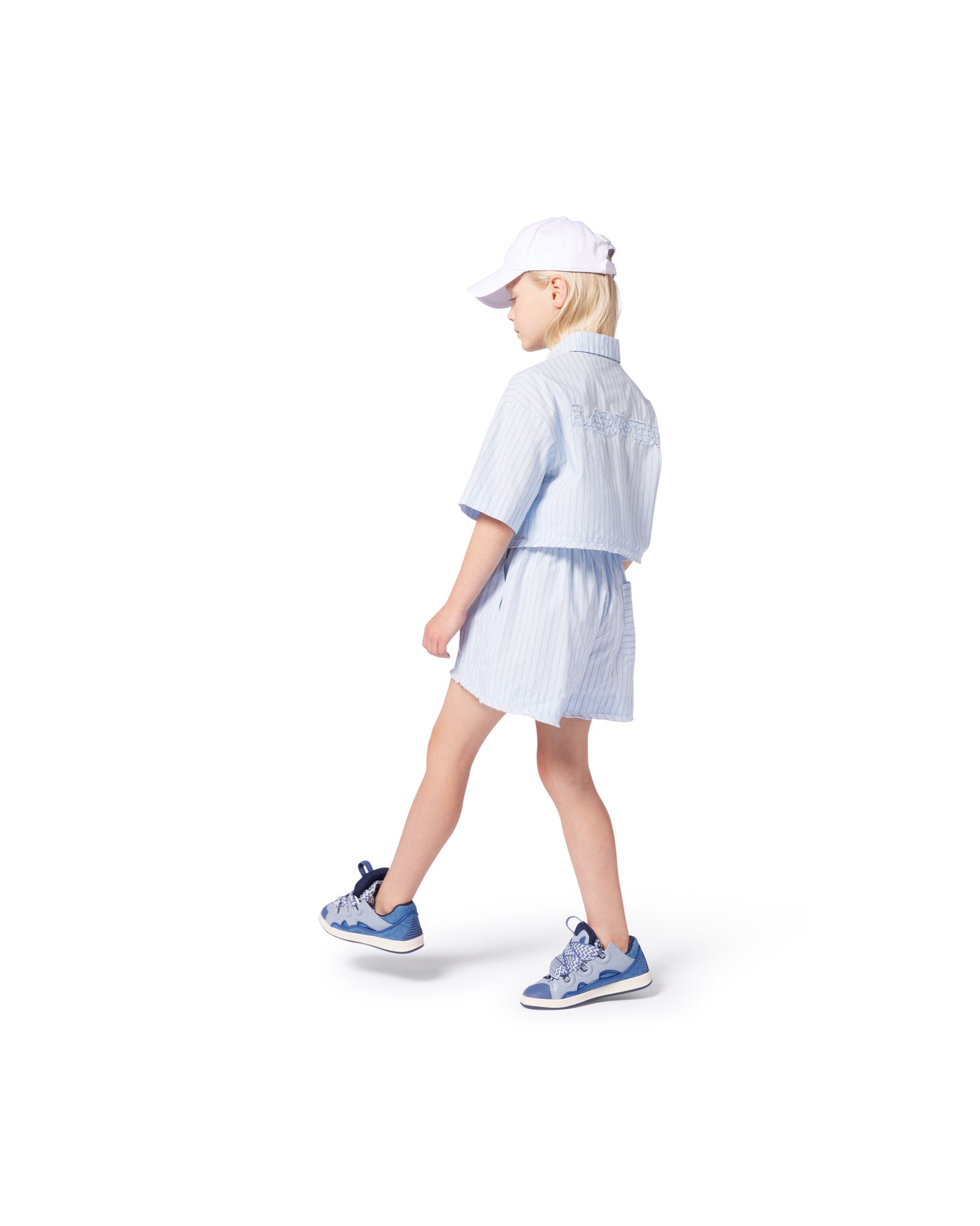 Ensemble chemise et short - Bleu Blanc