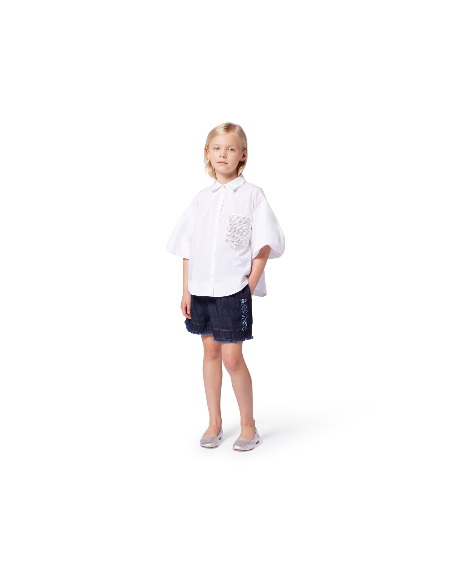Chemise en popeline - Blanc