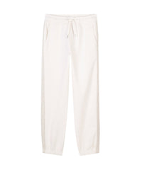 Pantalon à taille élastiquée en coton - Albatre
