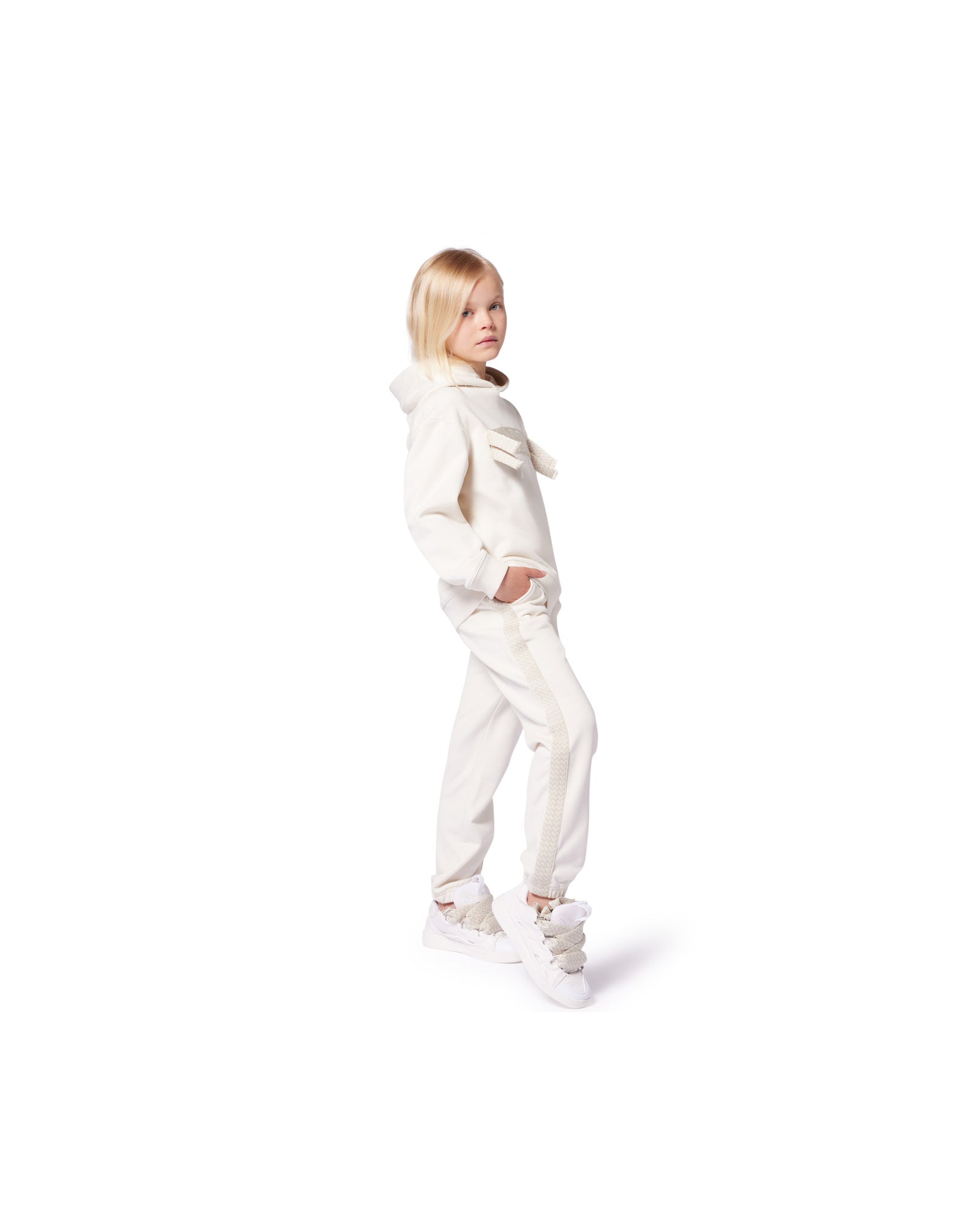 Pantalon à taille élastiquée - Albatre