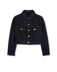 Blouson crop en denim - Rinse Wash