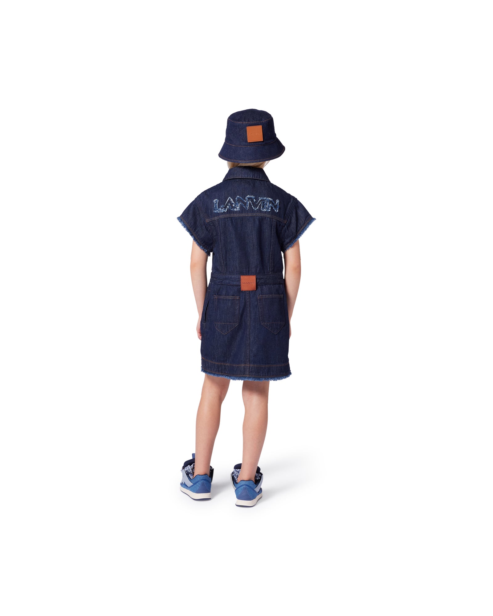 Robe manches courte en denim - Rinse Wash