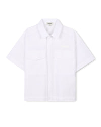 Chemise oversize en popeline - Blanc