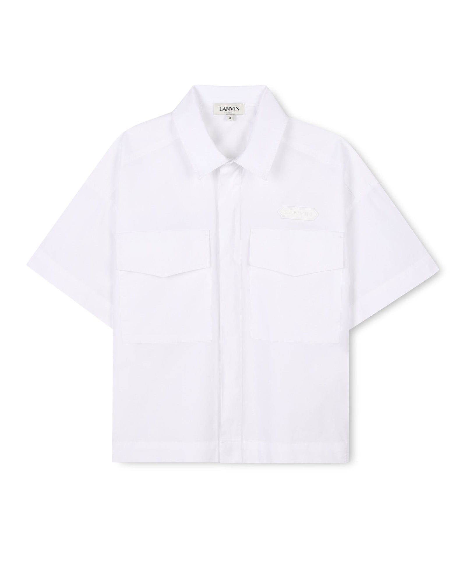 Chemise oversize en popeline - Blanc
