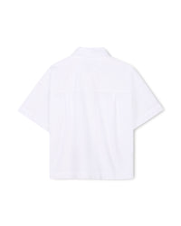Chemise oversize en popeline - Blanc