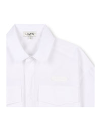Chemise oversize en popeline - Blanc