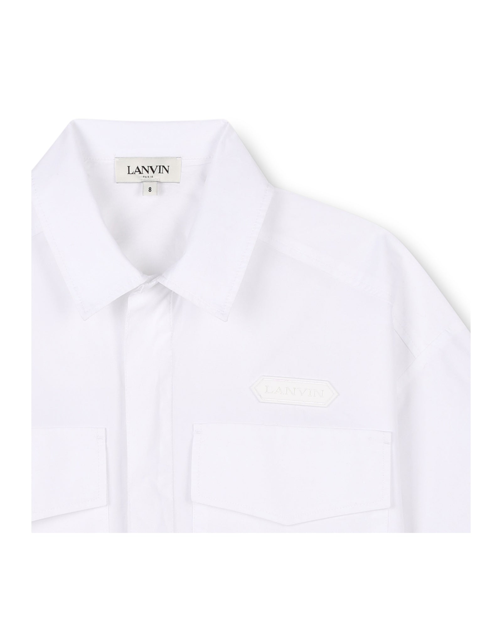 Chemise oversize en popeline - Blanc