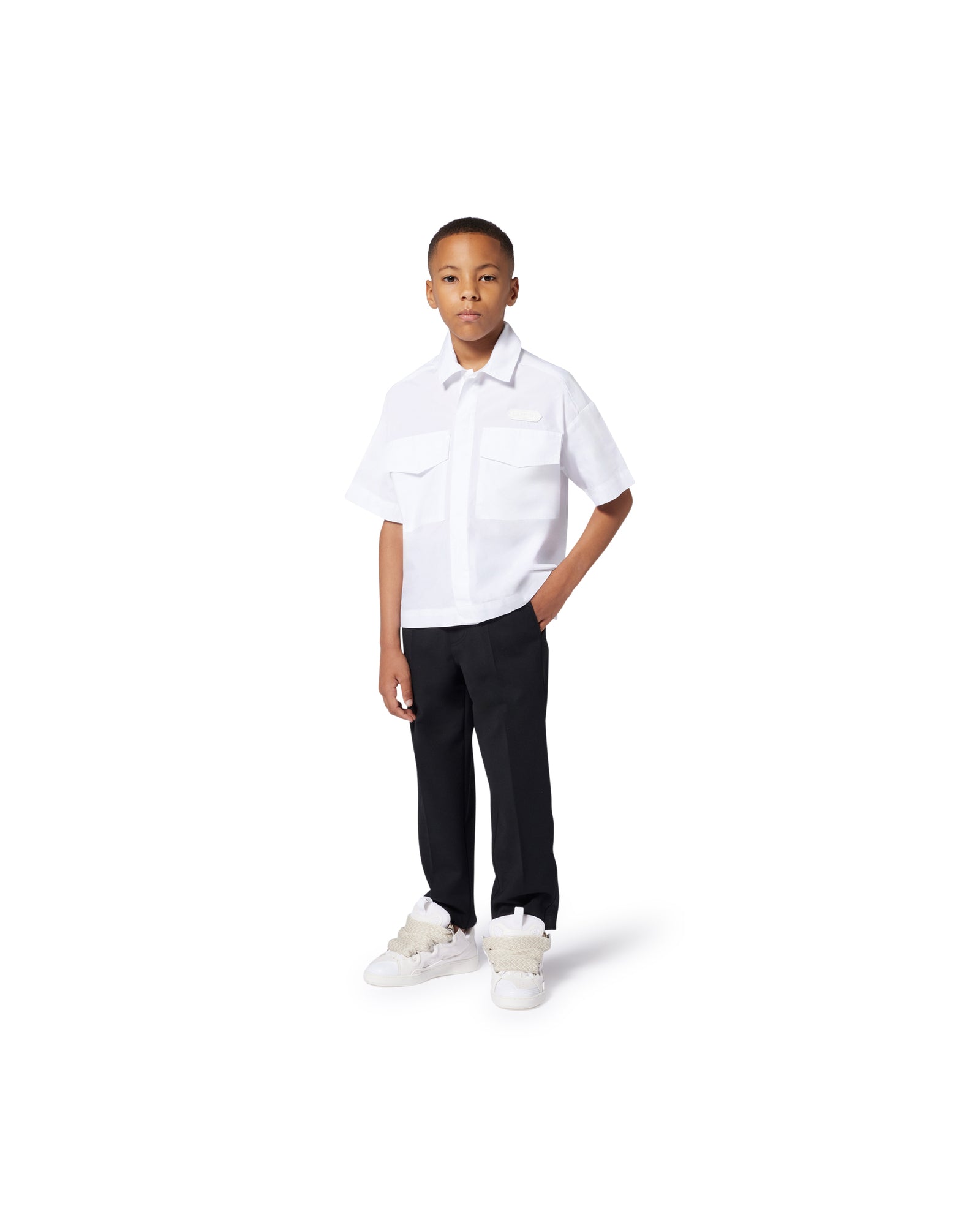 Chemise oversize en popeline - Blanc