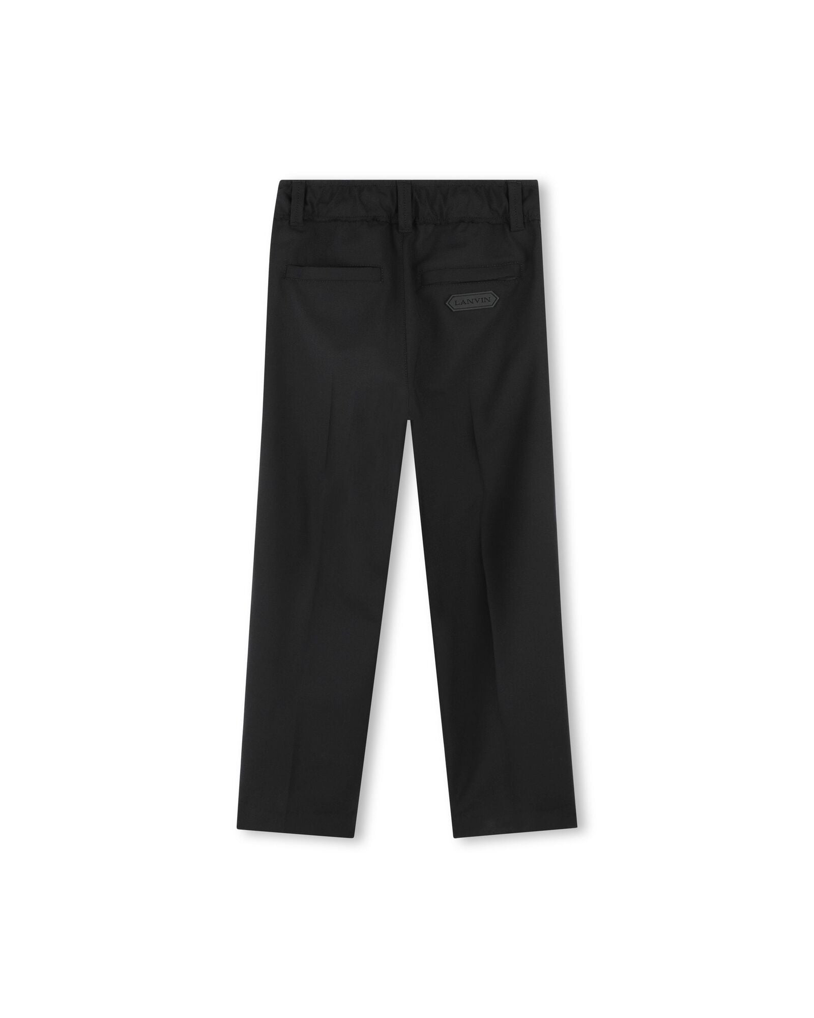 Pantalon de costume en laine mélangée - Black