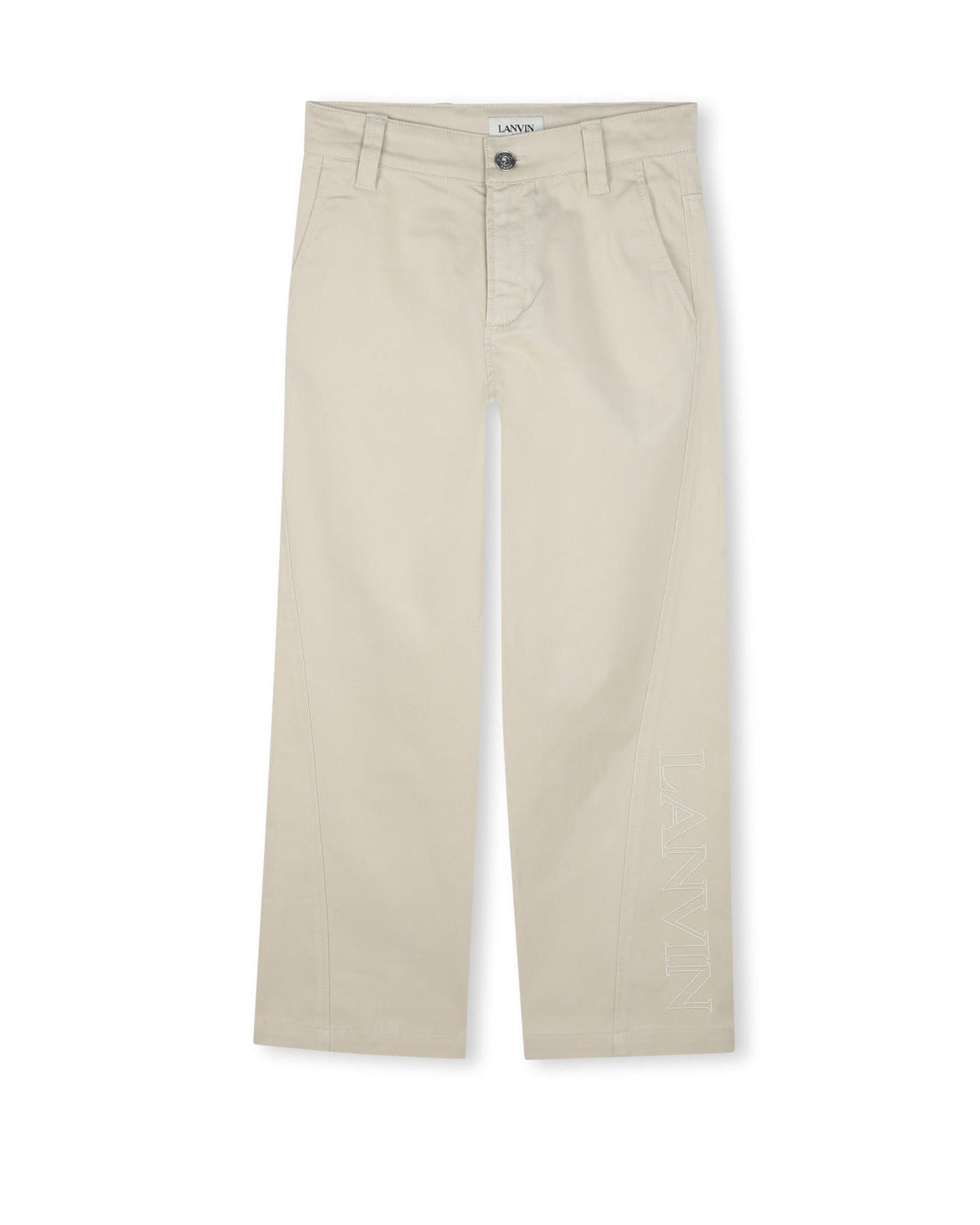 Twill trousers - Lime Stone