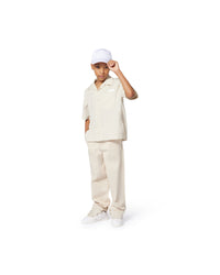 Twill trousers - Lime Stone