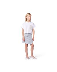 Short-sleeved top - White
