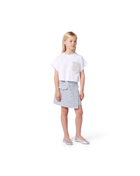 Short-sleeved cotton T-shirt - White