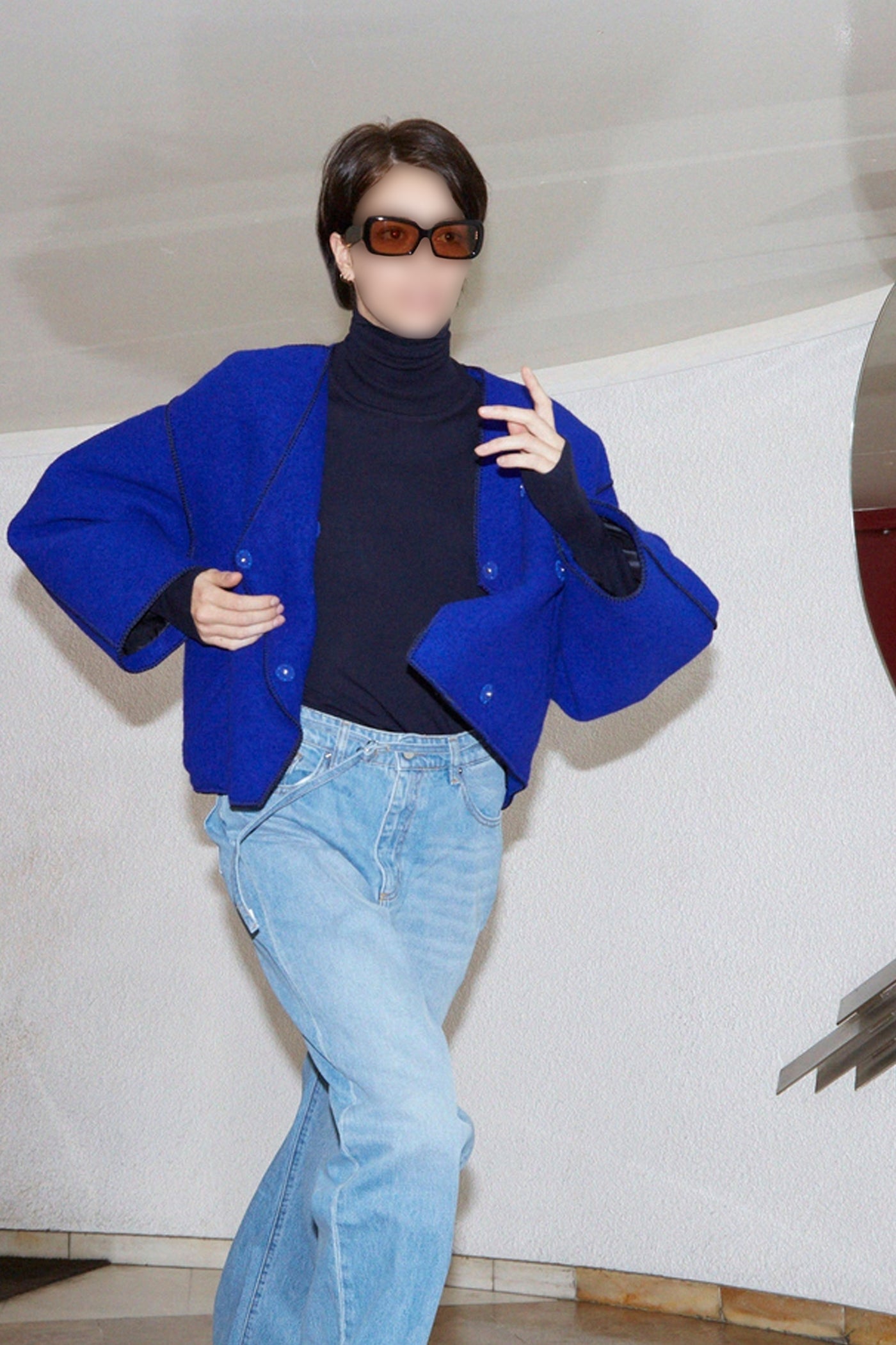 Lottie wool jacket - Blue