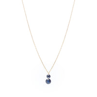 Collier Chakras serti de saphirs - Or Jaune