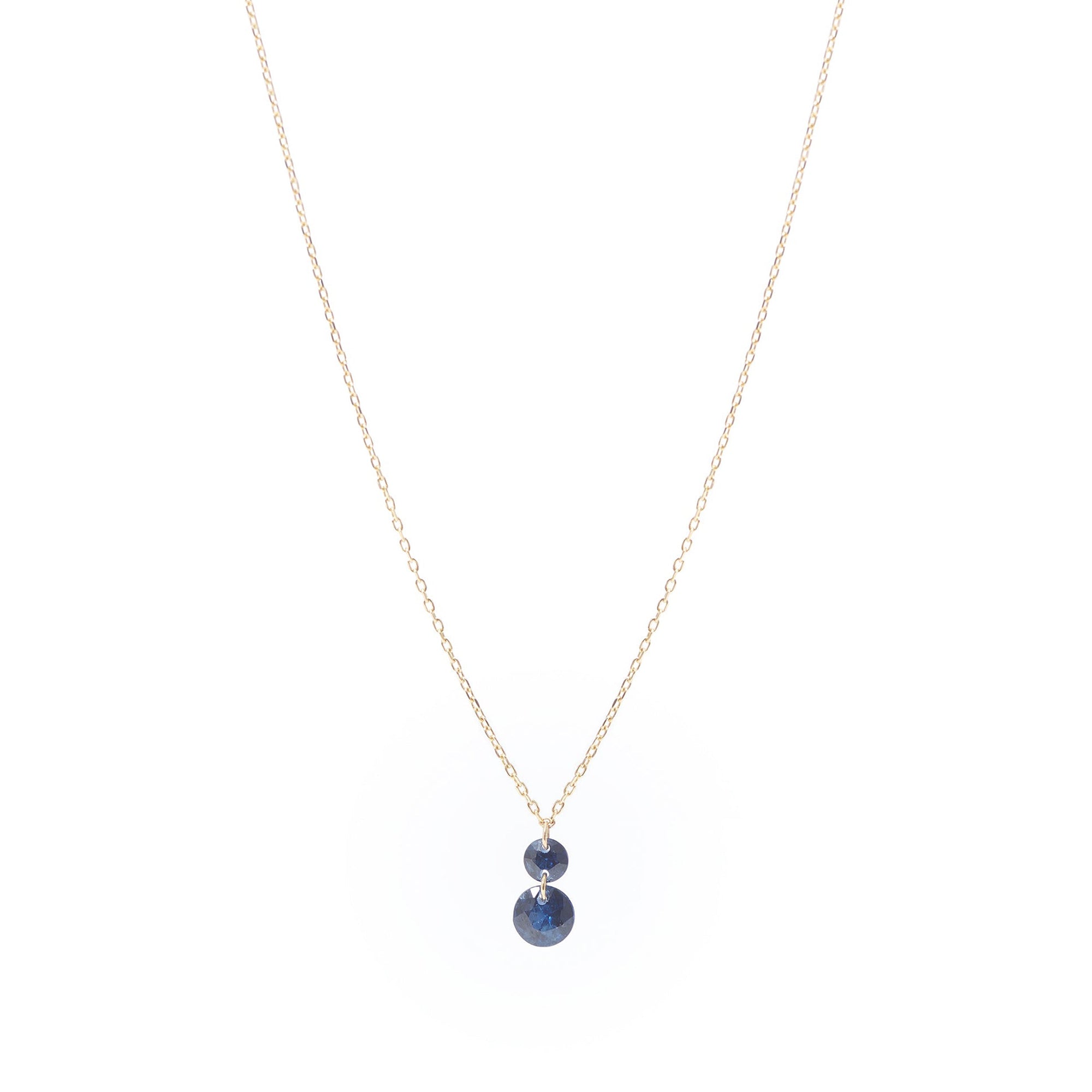 Collier Chakras serti de saphirs - Or Jaune
