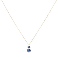 Collier Chakras serti de saphirs - Or Jaune