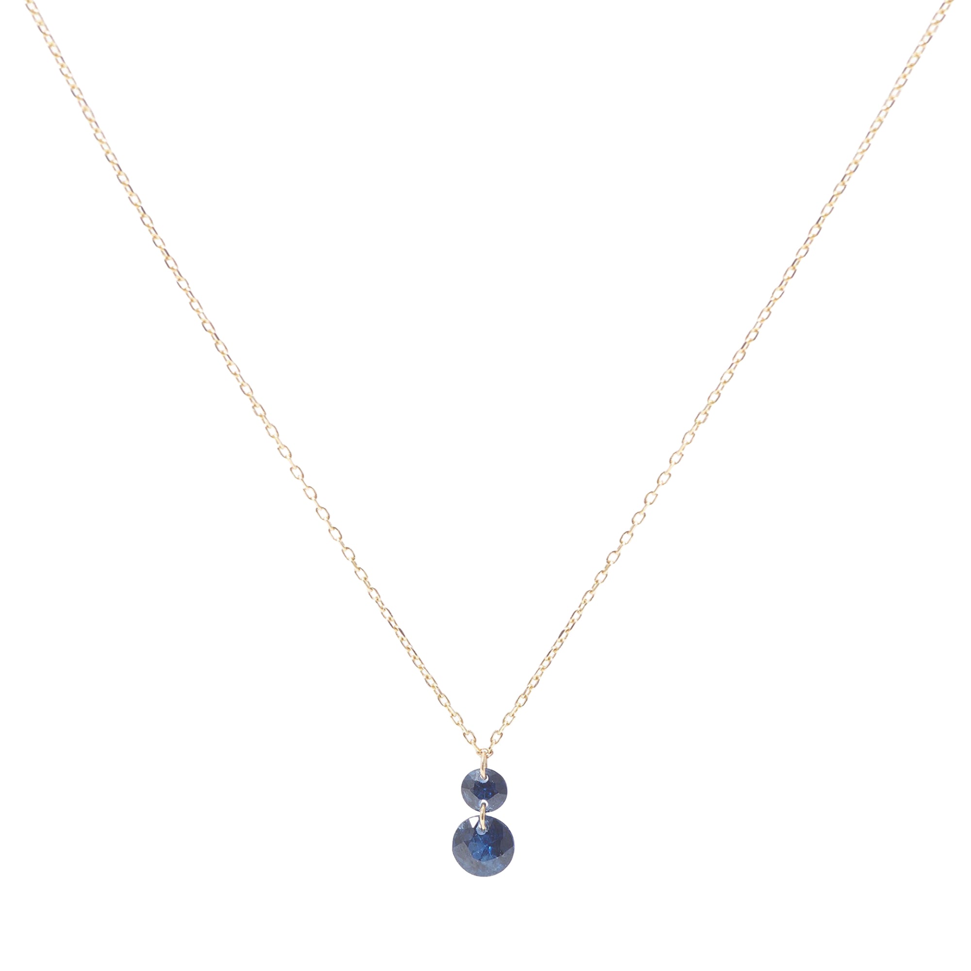 Collier Chakras serti de saphirs - Or Jaune