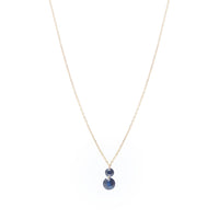 1qty RELIQUAT 750€/ QTY IN : 1-QTY OUT : 1- ST : 100% // Collier Colette 2  saphirs
-Jaune