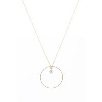 2qty RELIQUAT 780€/ QTY IN : 4-QTY OUT : 4- ST : 100% // Collier Mini Cercle, diamant, 18K-Jaune