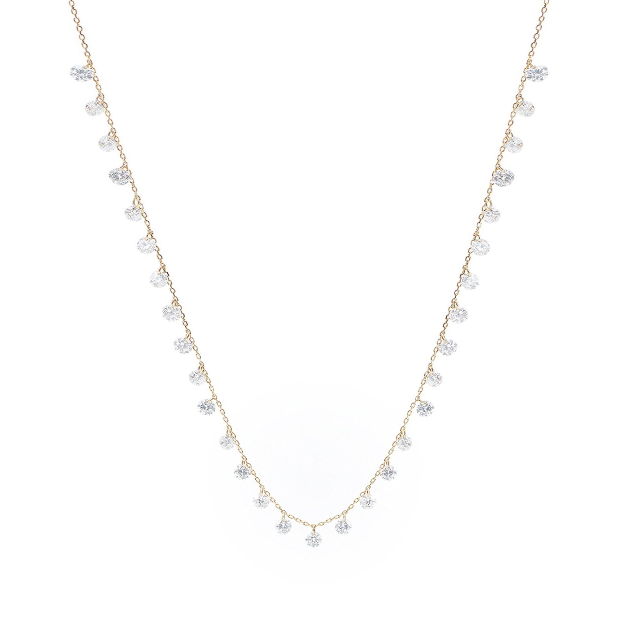 Collier Danaé serti de diamants - Or Jaune