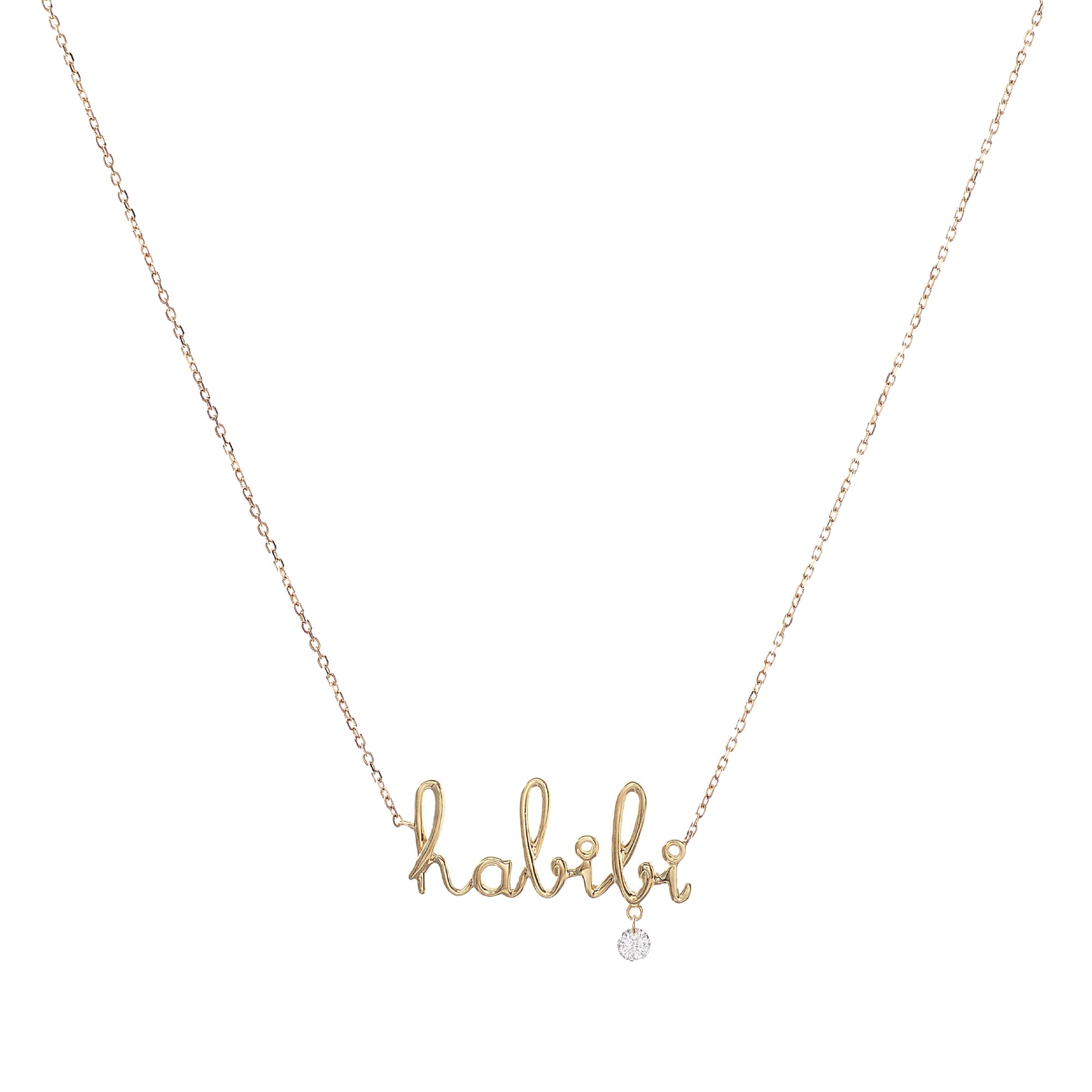 1qty RELIQUAT 390€/ QTY IN : 1-QTY OUT : 0- ST : 0% // Collier Habibi diamant -Jaune