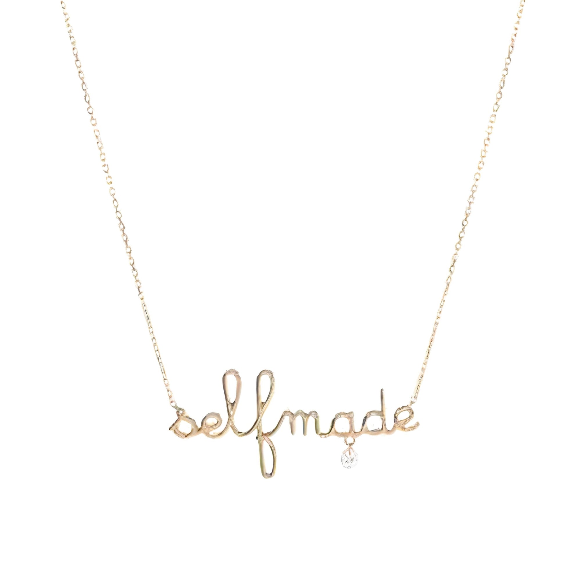 2qty RELIQUAT 450€/ QTY IN : 4-QTY OUT : 1- ST : 25% // Collier SELFMADE 1 diamant -Jaune