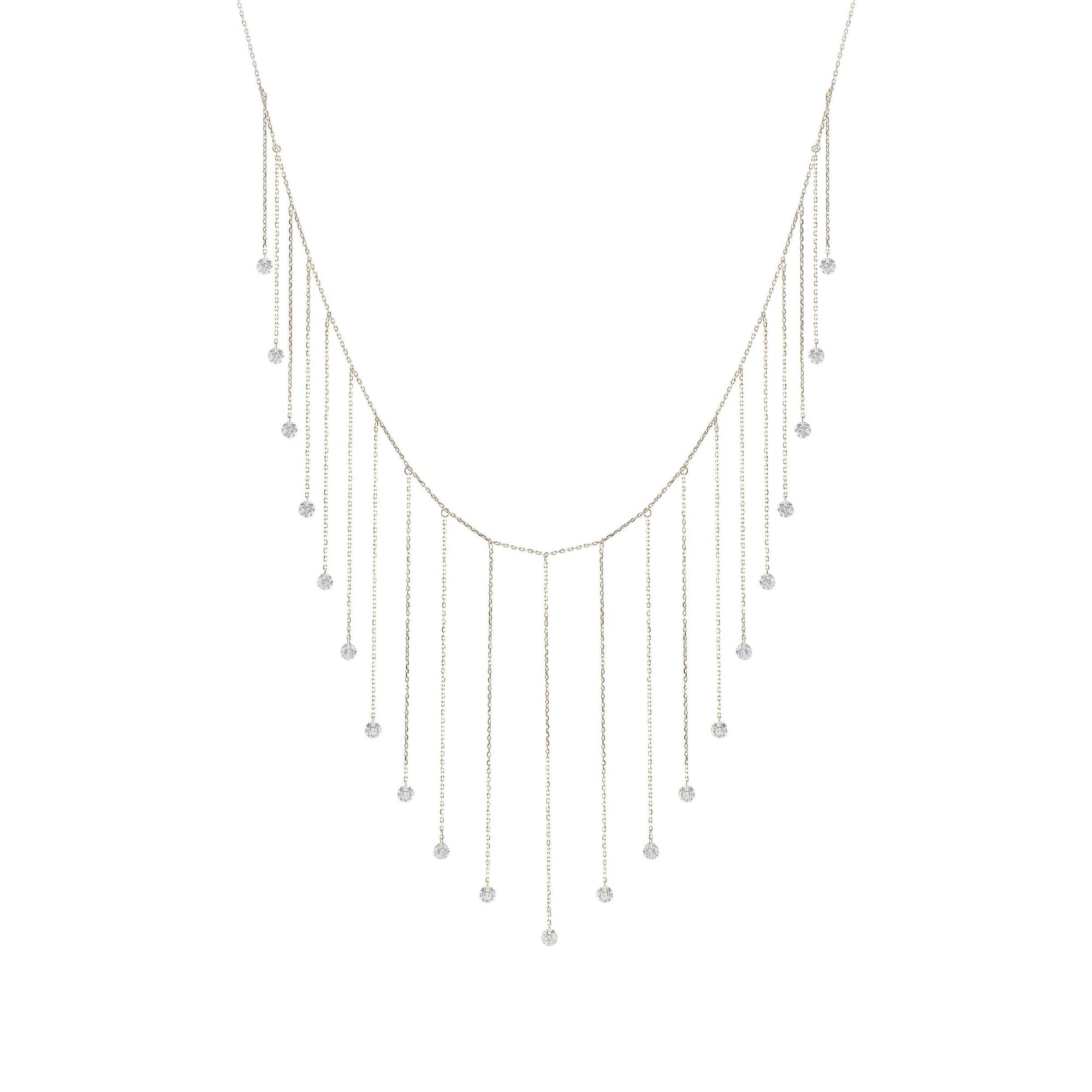 Collier Danaé serti de diamants - Or Jaune