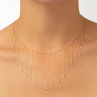Collier Danaé serti de diamants - Or Jaune
