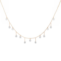 Collier Danaé ras-de-cou serti de diamants - Or Rose